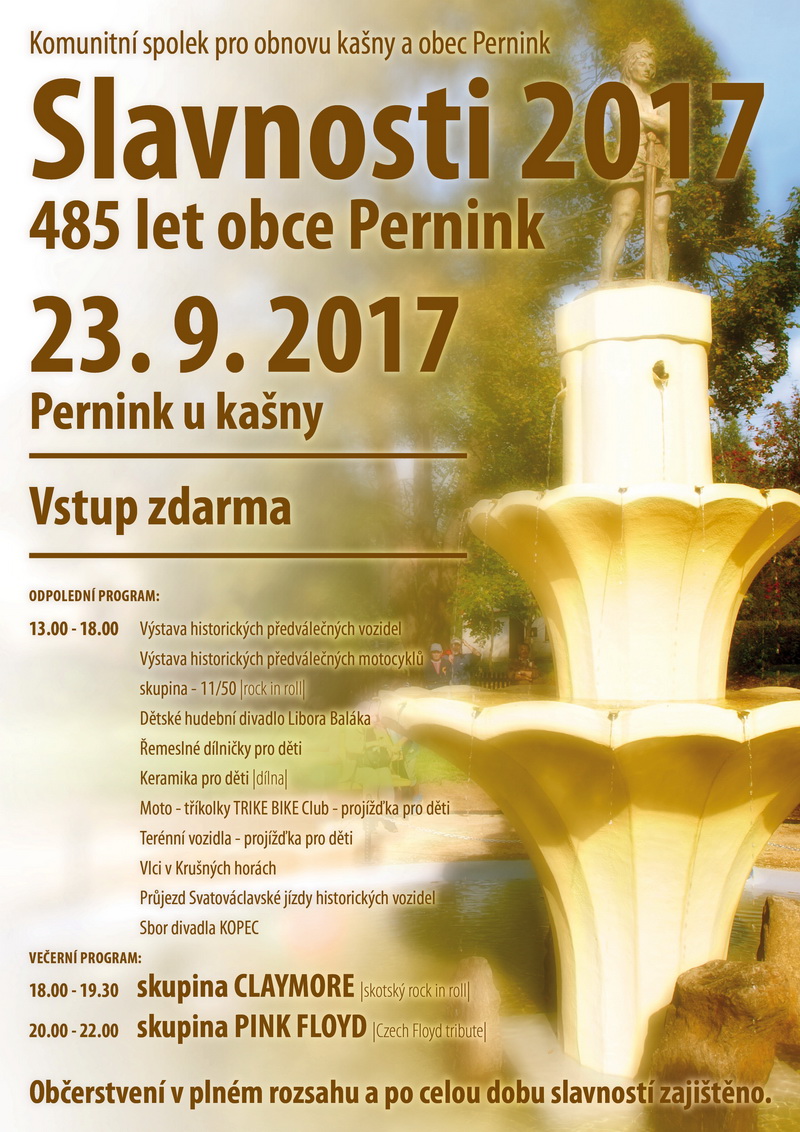 PERNINK SLAVNOSTi 485 let 2017-09-23