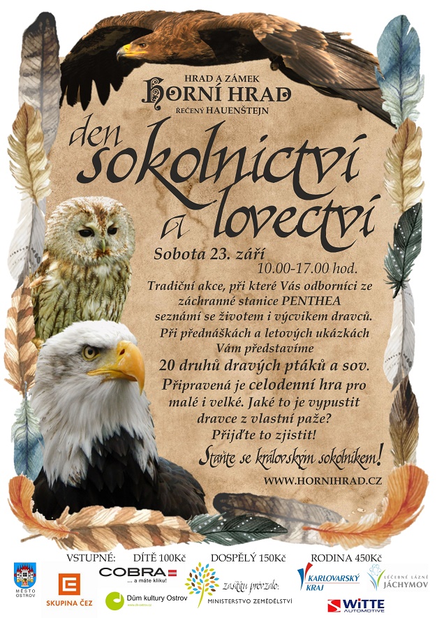 2017-PODZIMNÍ DEN SOKOLNICTVÍ A LOVECTVÍ_HORNÍ HRAD_pozvánka