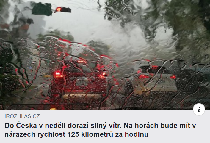 irozhlas silny vitr varovani