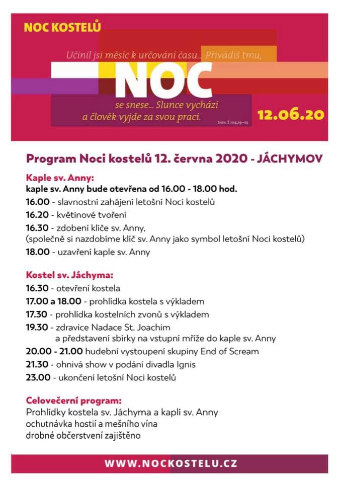 noc kostelu jachymov 2020